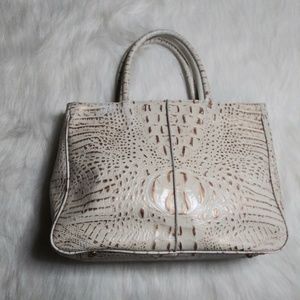 Hobo Int. White/Rose Gold Leather Crocodile Purse